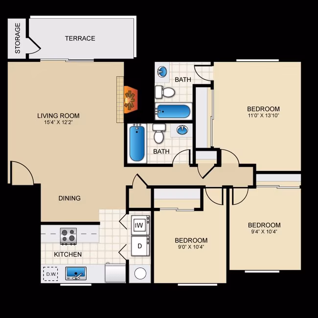 Magnolia 3x2 M203 floor plan